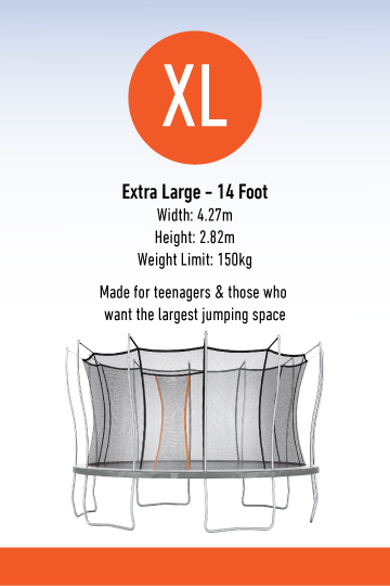 Information about extra large Vuly trampoline